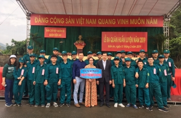 Trường Trung cấp Kỹ thuật – Nghiệp vụ Hải Phòng tham gia lễ ra quân huấn luyện năm 2019